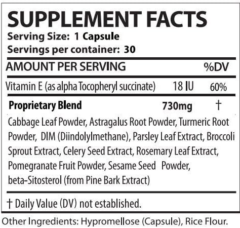 DHT Block (3 Pack - 180 Capsules Total) DHT Blocker Supplement for Skin, Acne, PCOS, Hair, and Hormonal Balance. DIM, Astragalus Root, Turmeric, Natural Ingredients. for Men and Women