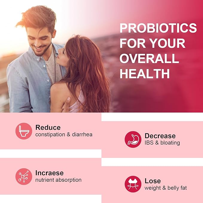 Women's Probiotics120 Billion CFUs 18 Strains 3 Prebiotics & Digestive Enzymes Contains Organic Prebiotic Cranberry Women's Health Digestive & Immune Support Non-GMO Soy Gluten Dairy Free