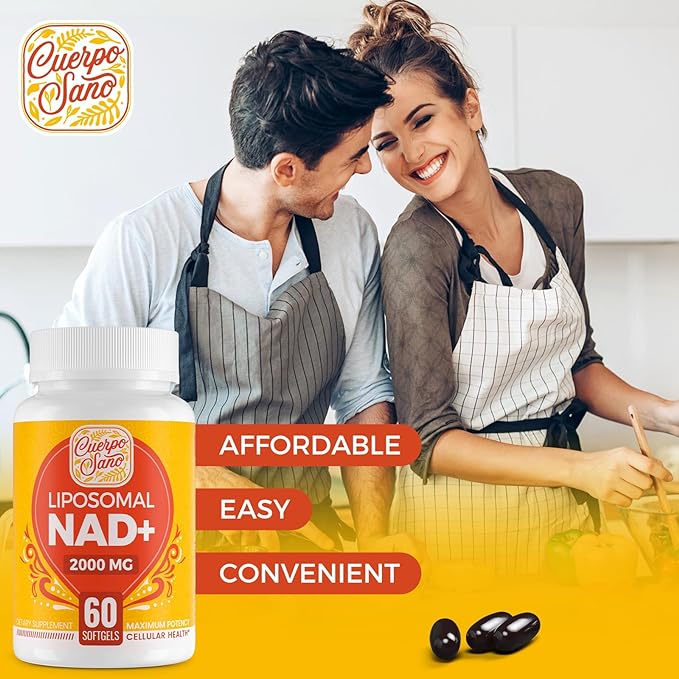 2000 MG NAD Supplement, Liposomal NAD+ with High Absorption, More Efficient Than Nicotinamide Riboside, Pure & Plus Boosting Supplement, Aging Defense, Metabolism & Cellular, 120 softgels