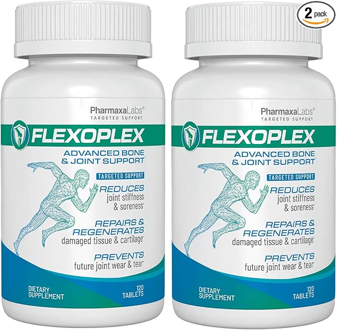 Advanced Bone & Joint Support Supplement | Promotes Healthy Joint Function & Relief from Joint Discomfort | Enhance Cartilage Flexibility & Range of Motion - 120 Count (Pack of 2)