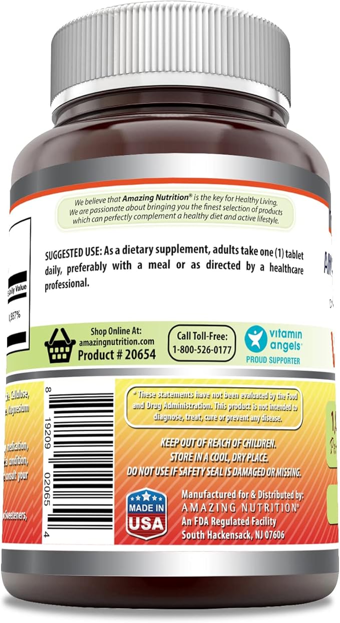 Amazing Formulas Vitamin C 1000 Mg 250 Tablets Supplement | Non-GMO | Gluten Free | Made in USA