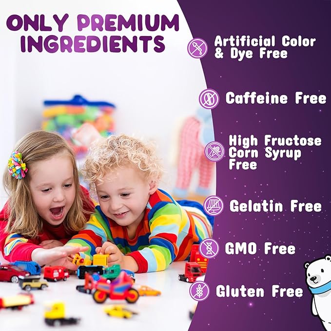 Kids Immune Support Gummy - Vitamin C, Zinc & Echinacea, Berry Flavor Children's Daily Immune Health Support Gummies for Ages 4 and Up, Nature's Vitamins for Kids, Vegan & Non-GMO - 90 Gummies