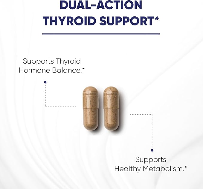Sandhu's Thyroid Support Complex with Selenium, Zinc, Iodine, L Tyrosine, Ashwagandha | Pure Health Supplement for Women & Men |70 Count, 35 Days Supply
