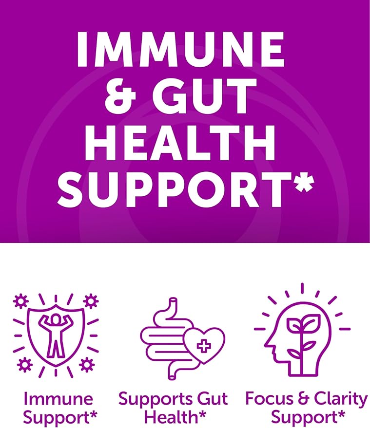 Lunakai USA Made Irish Sea Moss Gummies with Ashwagandha & Elderberry – Delicious Immune & Stress Support Supplement for Men & Women, 60ct