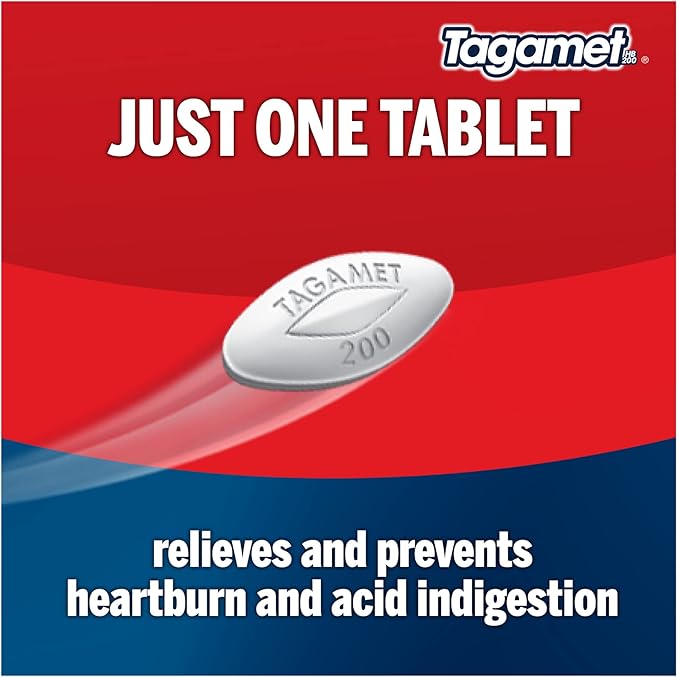 Tagamet HB 200 mg Cimetidine Acid Reducer and Heartburn Relief, 70 Count