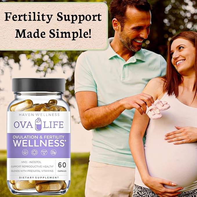 Fertility Supplements for Women - Hormone Balance & Ovarian Support -60 Capsules - Conception Vitamins with Folate - Pregnancy & Ovulation Support -22 Key Nutrients for Her Egg Quality