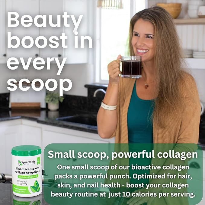 Bioactive Hydrolyzed Collagen Peptides Powder (90 Servings) | Type I & III with VERISOL & 18 Amino Acids | Non-GMO, Grass Fed, Gluten Free, Keto-Friendly