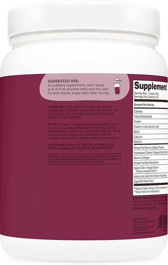 The Afterglow Multi Collagen Protein + Beauty (Dark Chocolate Flavored) 30 Servings