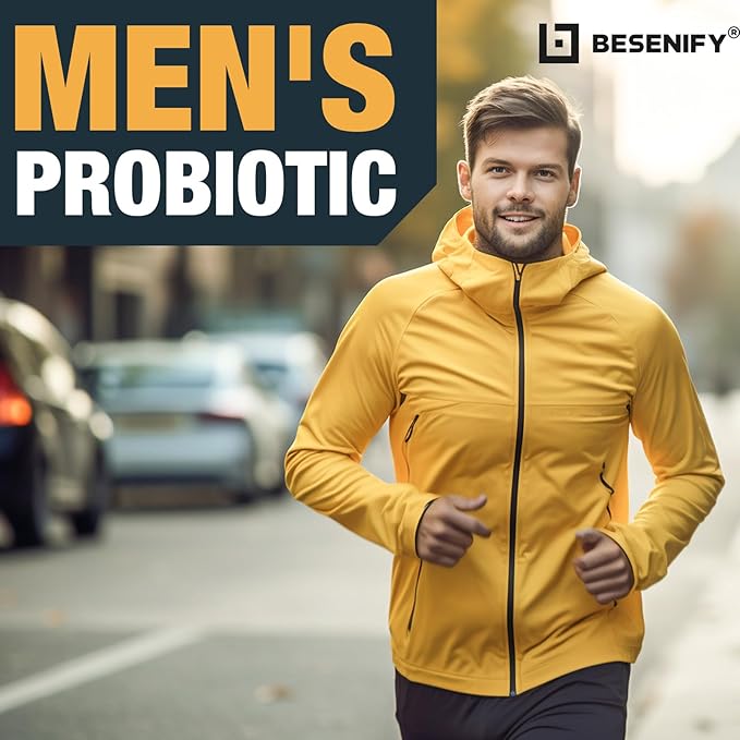 Probiotics for Men, 500 Billion CFUs & 12 Strains, Men's Probiotic with Turmeric, Cranberry, Goji, Pro Biotics for Overall Digestive, Immune Health, Stomach, Gut & Bloating, 60 Capsules
