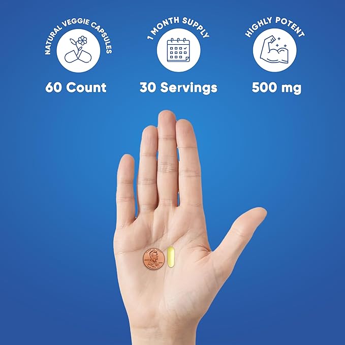 We Like Vitamins L Glutathione Supplement 500mg Per Serving | Manufactured in USA | 60 Glutathione Capsules | Highly Bioavailable Reduced Glutathione Supplement | Glutathione for Antioxidant