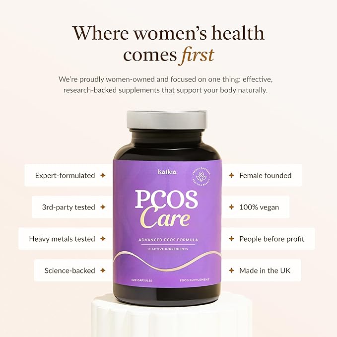 8-in-1 PCOS Support Supplement - 2,000mg Myo Inositol, NAC, Maca Root, Cinnamon, Chromium, Folate, Zinc, Vitamin D3 | Hormone Balance, Ovarian Health & Weight Management Support | 30-Day Supply