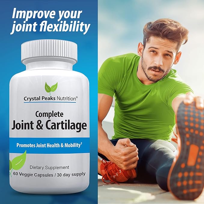 Joint Supplement with MAX Strength Turmeric Curcumin - Joint Support Capsules - Daily Vegan Turmeric for Joint Mobility and Flexibility with Black Pepper Extract BioPerine. 60 Capsules/30 Day Supply