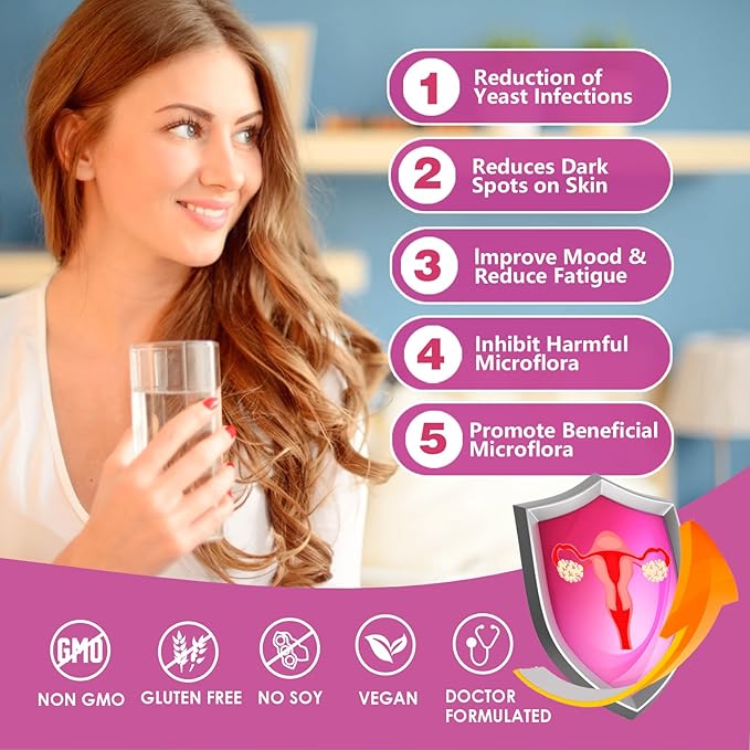 Women's Probiotic,120-Billion-CFUs, 18 Strains, with 3 Prebiotics and Cranberry Extract, Help for Immune Booster, Digestive Health, Gut Health and Vaginal Health