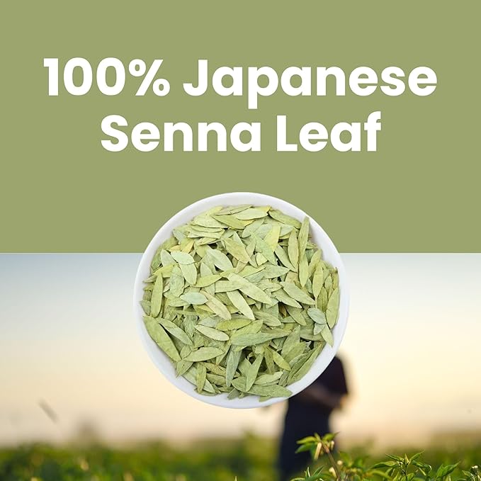 Senna Herbal Laxative Tea, Caffeine Free Tea Bags for Gentle Relief of Occasional Constipation, Supports Regular Digestion, Value Pack with 96 Decaf Bags