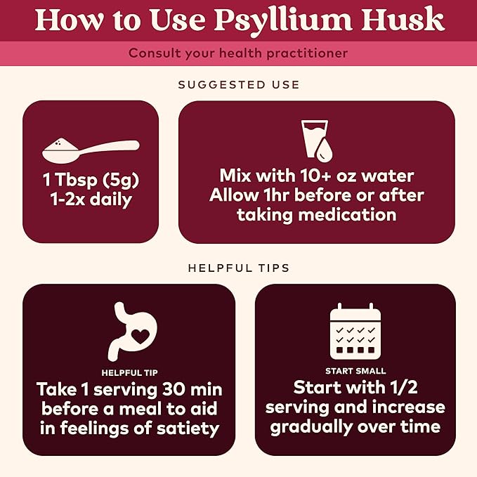 ORGANIC INDIA Whole Psyllium Husk Powder Organic - Psyllium Husk Fiber Supplement, Digestion Support, Vegan, Gluten-Free, Non-GMO, Soluble & Insoluble Fiber Source - 12 oz Canister, 6 Pack