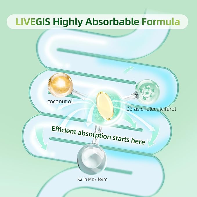 Vitamin D3 K2 Softgels, Vitamin D3 10000 IU with K2 (MK-7) 200 mcg with Coconut Oil Softgels, Easy to Swallow 2 in 1 Vitamins D & K Combo * 3 Packs (270 Counts)