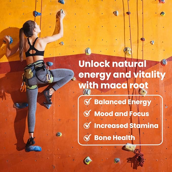 Sanar Naturals Maca Root Supplement 1000mg - Supports Stamina Performance, Energy, and Mood - Maca Root Capsules for Women and Men, Non-GMO, Gluten-Free, 120 Capsules