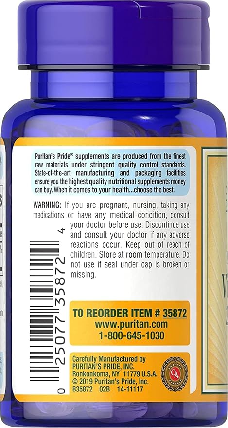 Puritan's Pride Vitamin D3 10,000 IU, Twin Pack 200 Total Count, 100 Count (Pack of 2)