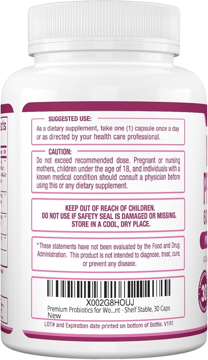 Purely Optimal Premium Probiotics (Various Types) with Organic Prebiotics & Digestive Enzymes (30 Count (Pack of 1), Unflavored)
