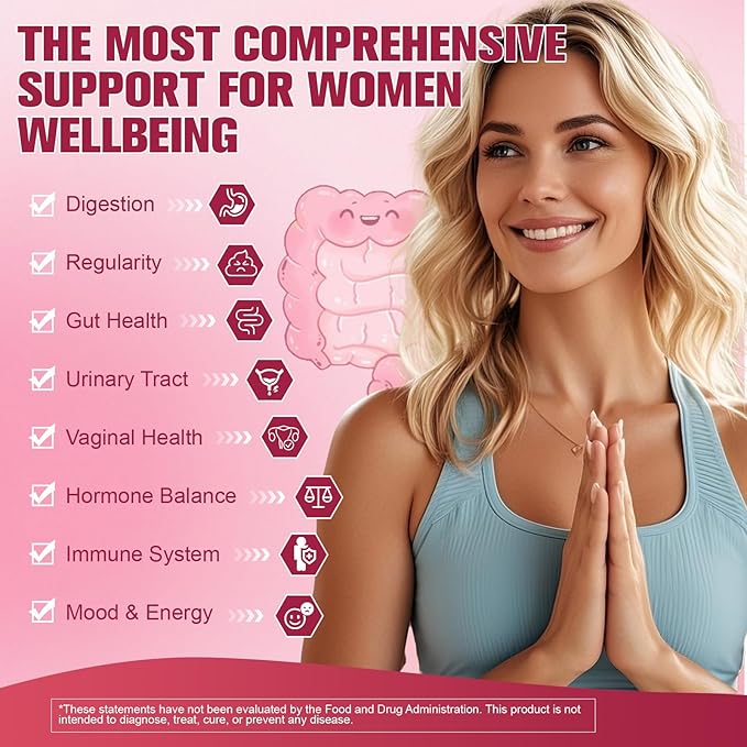 (2 Packs) Probiotics for Women, 120 Billion Women Probiotic, Digestive Enzymes & Prebiotics, with Akkermansia, Cranberry, D-Mannose, for Gut, Vaginal, Urinary, Immune, PH Balance