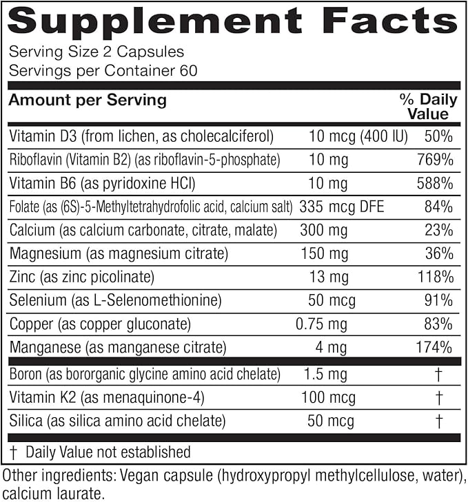Vitanica, OsteoBlend, Bone Support, Vegan, 120 Capsules
