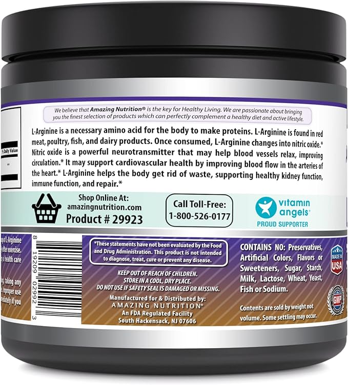 Amazing Formulas L-Arginine Powder Supplement | Non-GMO | Gluten Free | Made in USA (2.2 Lb)