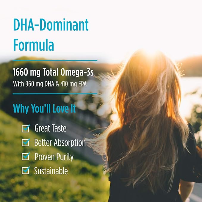 Nordic Naturals ProDHA 1000, Strawberry - 60 Soft Gels - 1660 mg Omega-3 - High-Intensity DHA Formula for Neurological Health, Mood & Memory - Non-GMO - 30 Servings