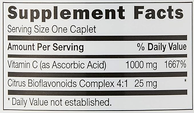 GNC Vitamin C 1000mg, 90 Caplets, Provides Immune Support