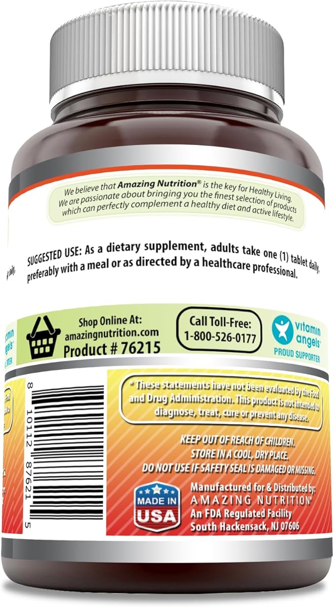 Amazing Formulas Vitamin C with Rose HIPS Supplement | 1000 Mg | Tablets | Non-GMO | Gluten Free | Made in USA (120 Count)