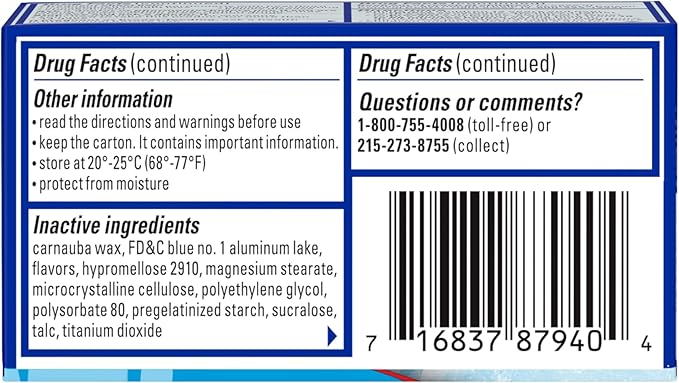 Pepcid AC Maximum Strength Heartburn Relief Tablets, OTC Medicine Prevents & Relieves Heartburn Due to Acid Indigestion & Sour Stomach, 20mg Famotidine Acid Reducer, ICY Cool Mint, 40 ct