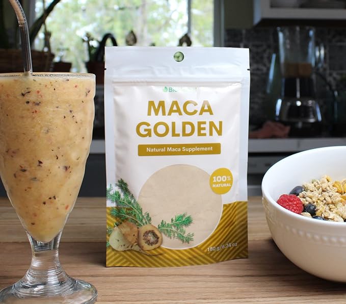 Bio Herbal- MACA GOLDEN (100% Natural) -Pure Root Powder - Great For To Start The Day With Energy.