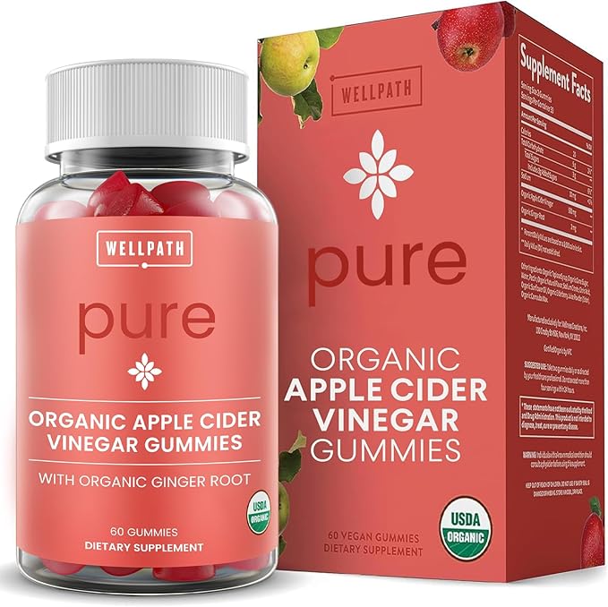 WellPath Boost Elderberry Gummies with Zinc + Beet Root Gummies + Pure ACV Apple Cider Vinegar Gummies, 60 Ct Each