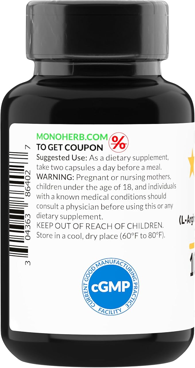 AAKG - L-Arginine Alpha-Ketoglutarate - 1000 mg - 90 Vegetarian Capsules
