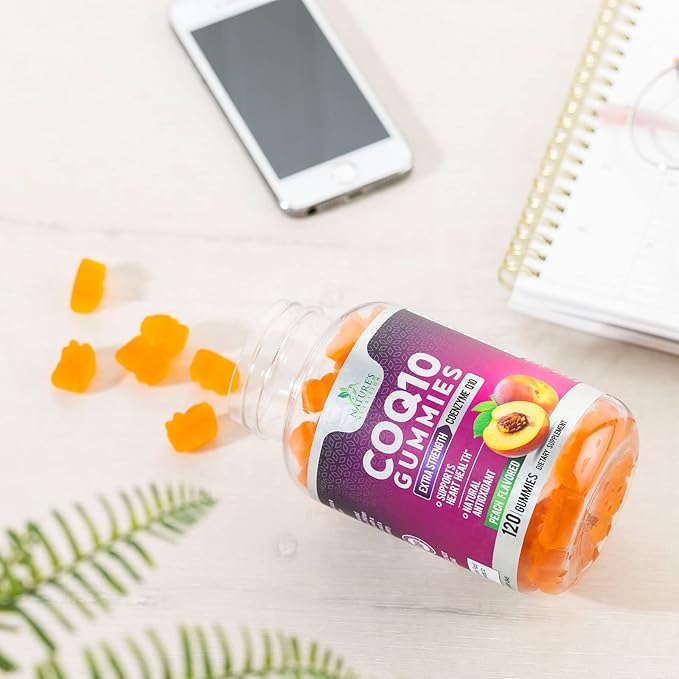 CoQ10 100mg Gummies - Coenzyme Q10 Supplement, CoQ10 Gummies Antioxidant for Heart Health Support & Energy Production, High Absorption Coenzyme Q10 Gummy Supplements - 120 Count Coenzyme Q10 Vitamins
