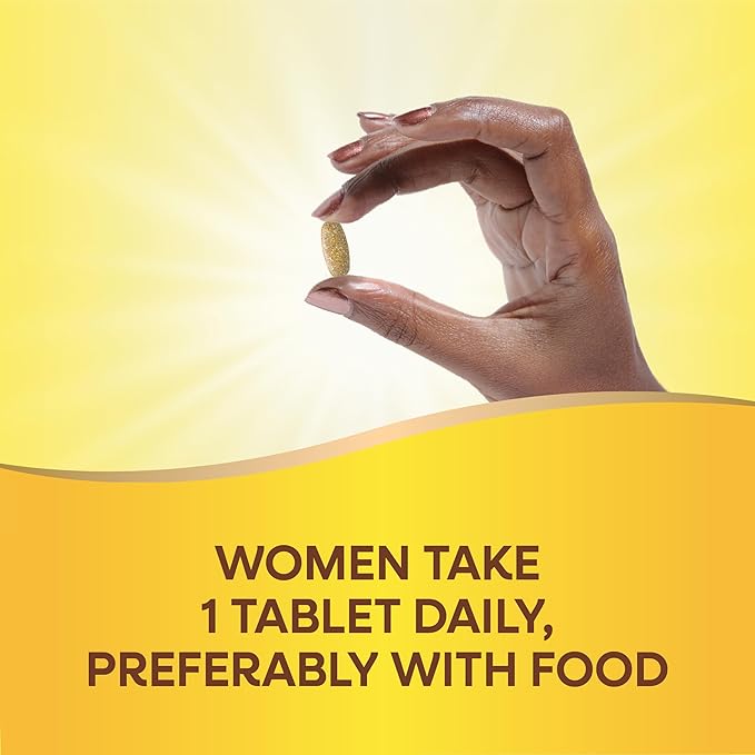 Nature’s Way Alive! Women’s 50+ Ultra Potency Complete Multivitamin, High Potency Formula, Promotes Healthy Heart, Brain, Bones*, with Methylated B12, Gluten-Free, 60 Tablets