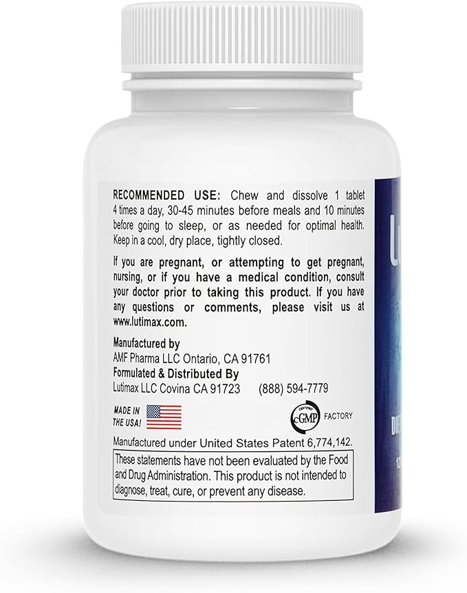 Lutimax Luteolin Complex w/Rutin - Immune Support Brain Supplements - Bioflavonoids w/Vitamin C, D & E for Joint, Muscle, & Dietary Issues - Antioxidants Supplement w/Immune Support - 120 Tablets