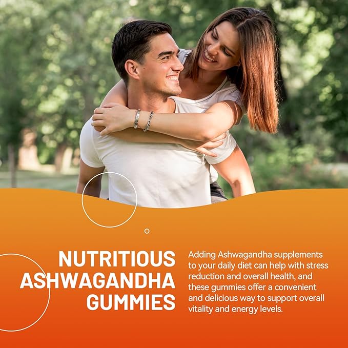 2 Pack Ashwagandha Gummies & Vitamin D3, 3000mg Extra Strength Ashwagandha Root Extract for Boosts Energy, Immune Support, Non-GMO, Mixed Berry Flavor, 120 Count