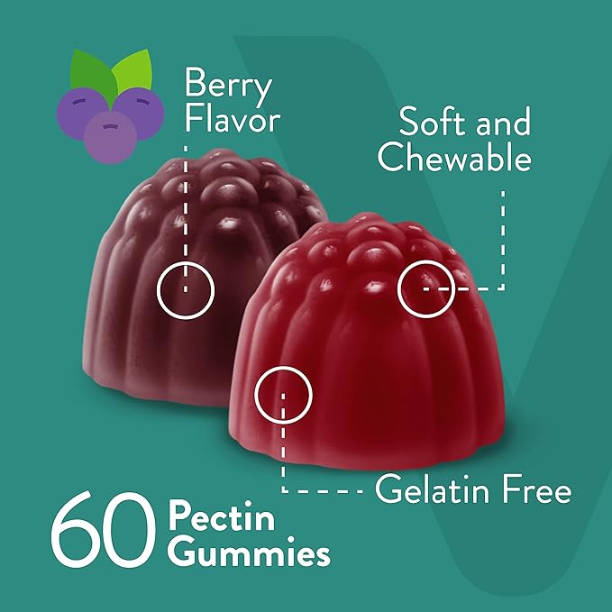 Viteey Probiotic Gummies with Prebiotics – Gut Health Supplements for Digestive Health – 2 Billion CFUs – Vegan, Gluten-Free – 60 Count