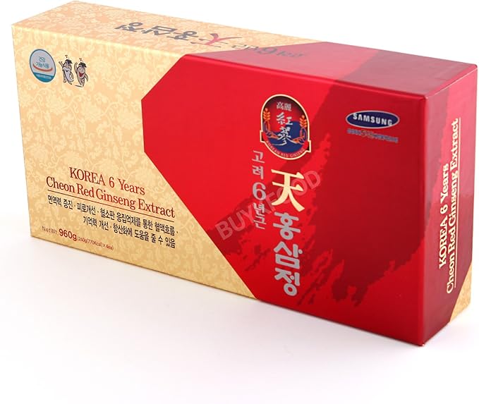Korean 6years Root Red Ginseng Gold Extract, 240g(8.5oz) X 4ea, Saponin, Panax