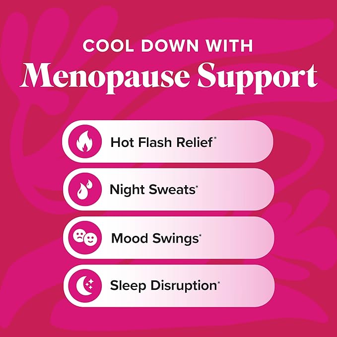 Menopause Vitamins Beadlets with Black Cohosh, Red Clover & More | Hot Flashes, Night Sweats & Mood Support | Menopause Supplements for Women with Dong Quai, Chaste Tree Berry & DIM | Non-GMO 30ct