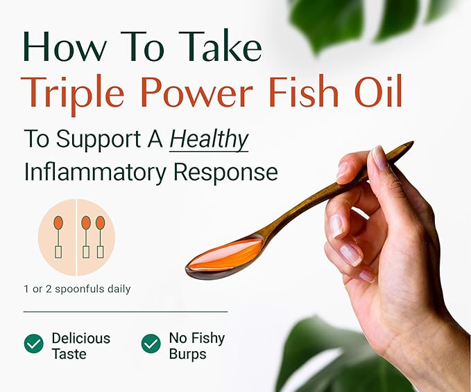 ALGAECAL Triple Power 1200mg EPA & DHA Omega 3 Fish Oil Supplement, Supporting Brain, Heart, Skin & Bones, Liquid Emulsion Mango Taste, Burp-Less, Sugar-Free, Made in USA