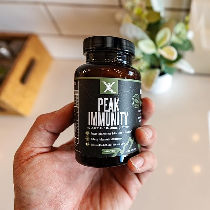 Wilderness Athlete - Peak Immunity | Vitamin D, Vitamin C, Zinc Supplements - Immune System Support - NAC Supplement - Quercetin, Elderberry, & Mushroom Supplement - Elderberry Capsules