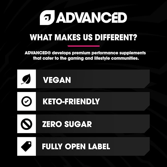 Advanced Energy - Energy Brmula with Electrolytes for Hydration oosting Fo- L-Theanine to Combat Jitters - Sugar Free & Keto Friendly - No Maltodextrin (40 Servings) (Calamansi)