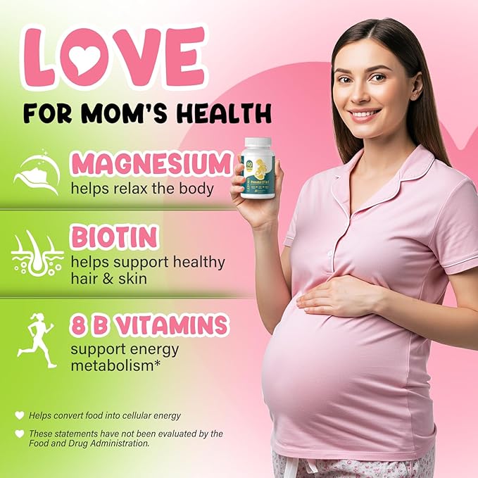 Prenatal Vitamins for Women multivitamin with Folic Acid DHA Choline for Pregnant and Breastfeeding Women Niacinamide Biotin and Minerals 27 in 1 Needed Supplement 90 Capsules-30 Servings-Yellow