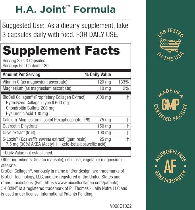 Purity Products Flexuron Joint Formula + H.A. Joint Flexuron (Krill Oil, Low Molecular Weight Hyaluronic Acid, Astaxanthin) - HA Joint (BioCell Collagen, Boswellia Serrata, Quercetin, H.A. + More)