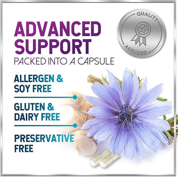 Akkermansia Probiotic GLP-1 Supplement with Prebiotic Fiber - Akkermansia Muciniphila Supports GLP1 Production - Digestive & Gut Health Support - 2 Billion AFU, Delayed Release - 60 Capsules