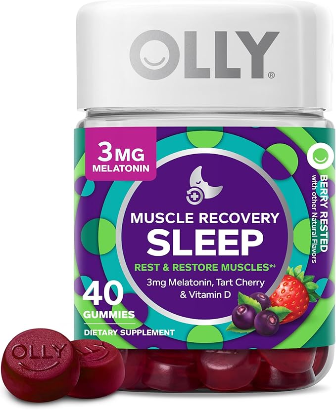 OLLY Lovin' Libido Capsules for Women, Boost Desire, Maca & Damiana, 20 Day Supply + Muscle Recovery Sleep Gummies, Melatonin, Tart Cherry, 20 Day Supply
