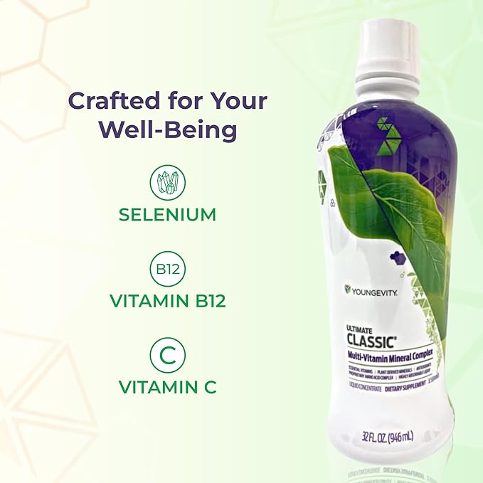 Youngevity Ultimate Classic - Multi-Vitamin & Mineral Complex | Natural Source Of Essential Daily Nutrients | Highly Absorbable Liquid | (2)