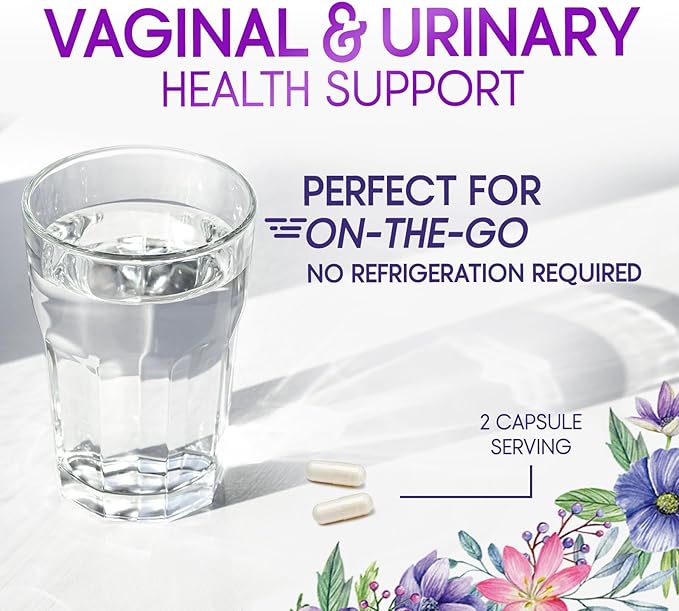 Probiotics for Women 50 Billion CFU - Digestive Health, Vaginal pH & Immune Support, Prebiotics & Cranberry, Gut Health & Urinary Support, 5 Strains, Shelf Stable Women's Probiotic - 60 Capsules