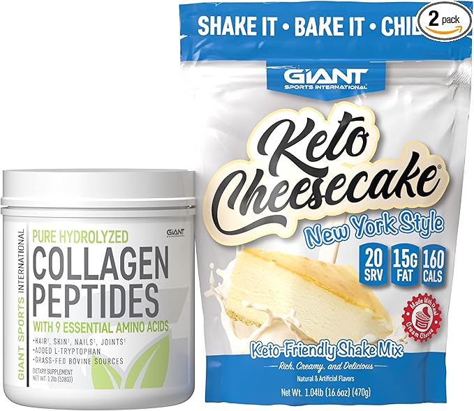 Keto Cheesecake and Collagen Peptides.
